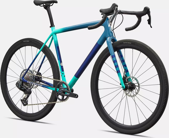 Specialized Crux Expert AXS 28" Carbon Gravel Bike - grey blue lagoon blue dune white majesty blue/28"/XL/50 mm/172,5 mm Specialized Crux Expert AXS 28" Carbon Gravel Bike - grey blue lagoon blue dune white majesty blue/28"/XL/50 mm/172,5 mm