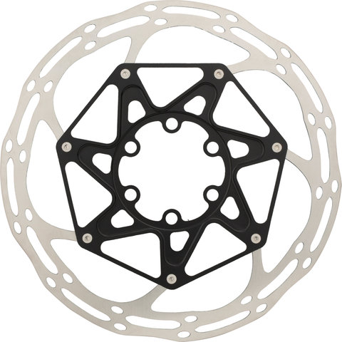 SRAM Centerline X Rounded 6-Loch Bremsscheibe mit Stahl-Schrauben 2-teilig - silver-black/160 mm