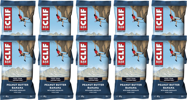 CLIF Bar Energieriegel - 10 Stück - peanut butter banana