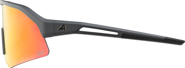 Alpina Sonic HR QV Sports Glasses - midnight grey matt | quattro/varioflex rainbow mirror