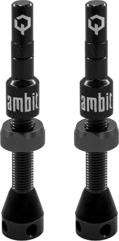 Ambit Components Válvulas Tubeless Realm - negro | Válvula Presta (SV) | 40 mm