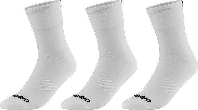 GripGrab Lightweight SL Summer Socks 3-Pack - white/41 - 44