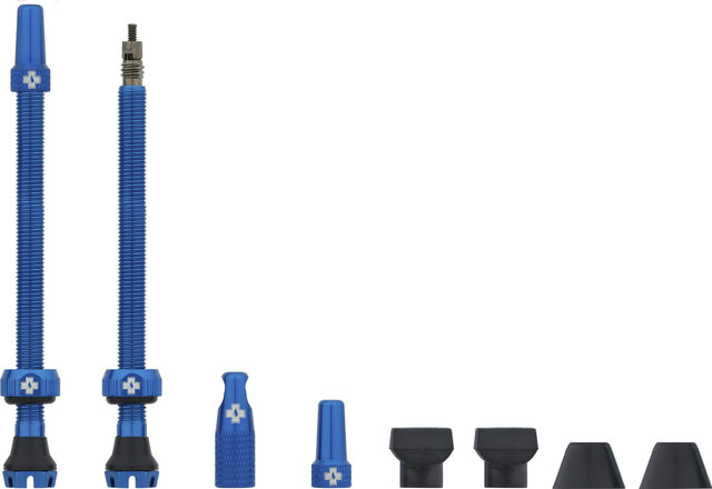 Muc-Off Tubeless Ventile V2 - blue/SV 80 mm