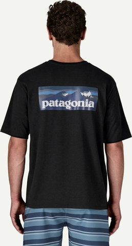 Patagonia T-shirt homme Boardshort Logo Pocket Responsibili-Tee - ink black | S