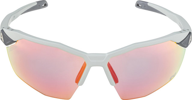 Alpina Twist Six HR QV Sports Glasses - smoke grey matt | quattro/varioflex rainbow mirror
