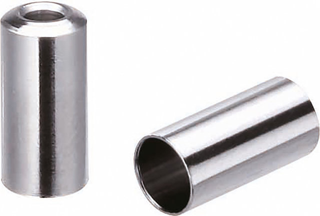 Jagwire Tapas de extremo de latón para cambios Sealed Liner - silver