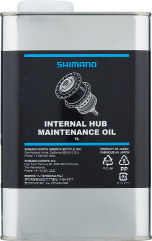 Shimano Huile d'Entretien pour Moyeux à 3/5/7/8 Vitesses - universal/bidon, 1 litre