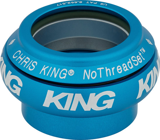 Chris King Jeu de Direction NoThreadSet EC34/28,6 - EC34/30 GripLock - matte turquoise/EC34/28,6 - EC34/30