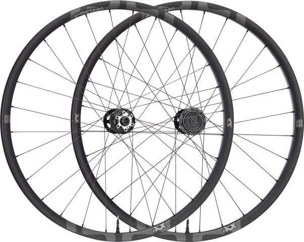 e*thirteen Juego de ruedas XCX Race IW28 Carbon Boost 29" - black/Juego 29" (RD 15x110 Boost + RT 12x148 Boost) Shimano Micro Spline