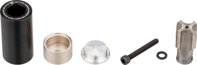 Set de tubo de horquilla EDC V2 Tool System + Kit de montaje + Top Cap - black-black/universal