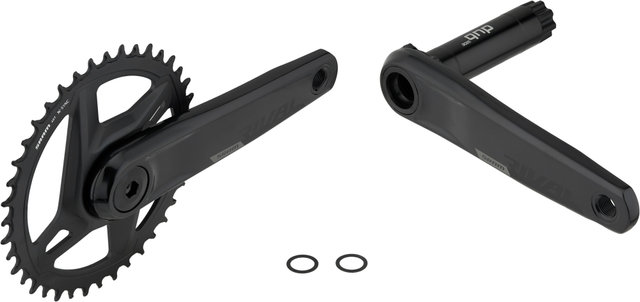 SRAM Grupo Rival 1 Wide XPLR eTap AXS 1x12 velocidades 40 - black/170,0 mm 40 Dientes, 10-44