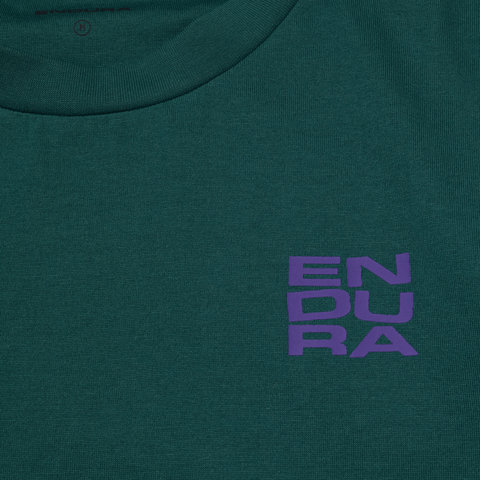Endura T-Shirt Stacked Logo Graphic - teal | M
