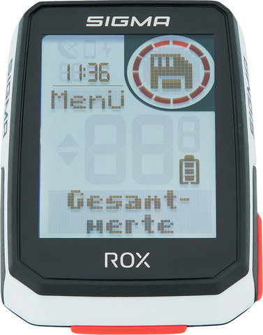 Sigma Compteur d'Entraînement ROX 2.0 GPS - blanc/universal