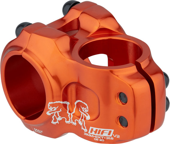 HIFI V2 31.8 Vorbau - ano orange/31 mm 0°