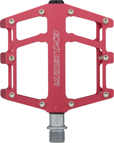 Exustar E-PB525 Platform Pedals - red/universal