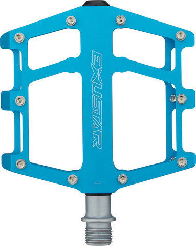 Exustar E-PB525 Platform Pedals - blue/universal