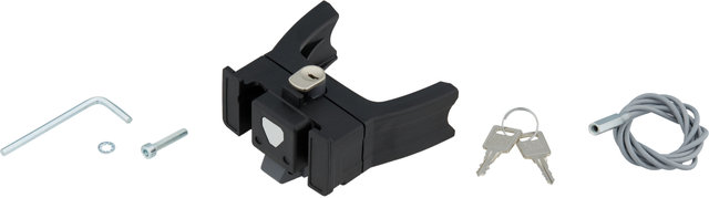 E-bike Handlebar Mounting Set with Lock - black/universal