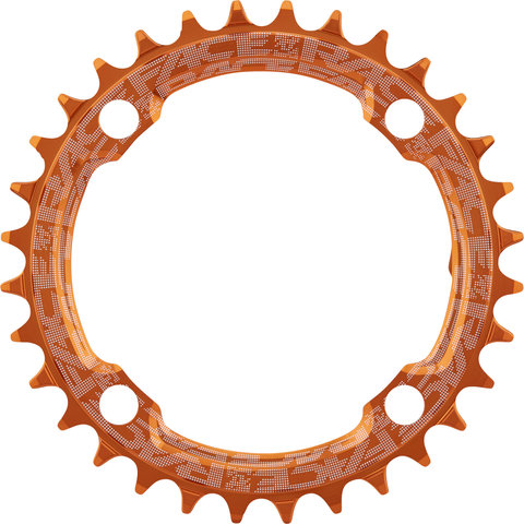 Race Face Plateau Narrow Wide, 4 bras, BCD 104 mm, 10/11/12vit. - orange/32 dents