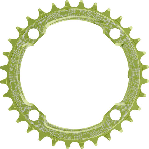 Race Face Narrow Wide Chainring, 4-arm, 104 mm BCD, 10-/11-/12-speed - green/32 tooth