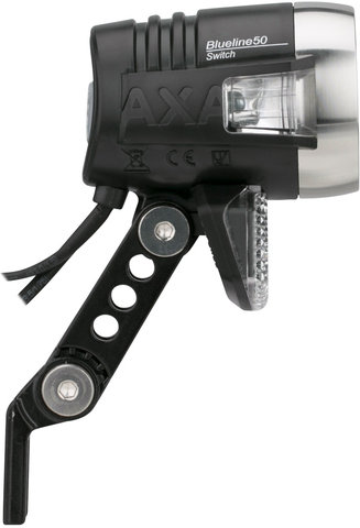 Axa Luz delantera Blueline 50 Switch LED con aprobación StVZO - negro/universal