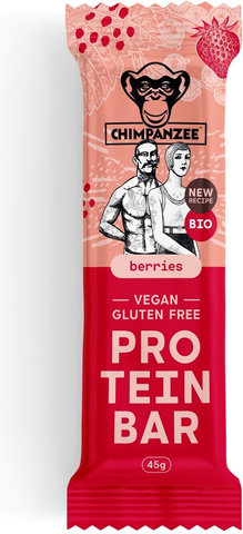 Chimpanzee Barra de proteínas 45g, 20 unidades - bayas | berries