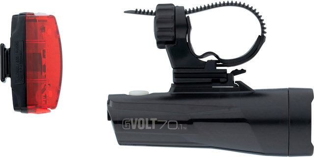 Set de Lampes GVolt 70,1 + Rapid Micro G (StVZO) - noir/universal