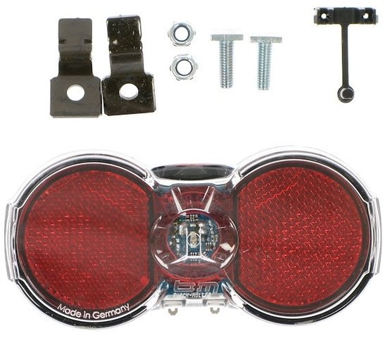 Toplight Flat Plus LED Rücklicht mit StVZO-Zulassung - schwarz-rot/universal