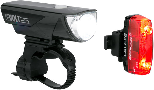 HL-EL360G RC GVOLT25+TL-LD620G RapidMicroG Light Set - StVZO Approved - black/universal