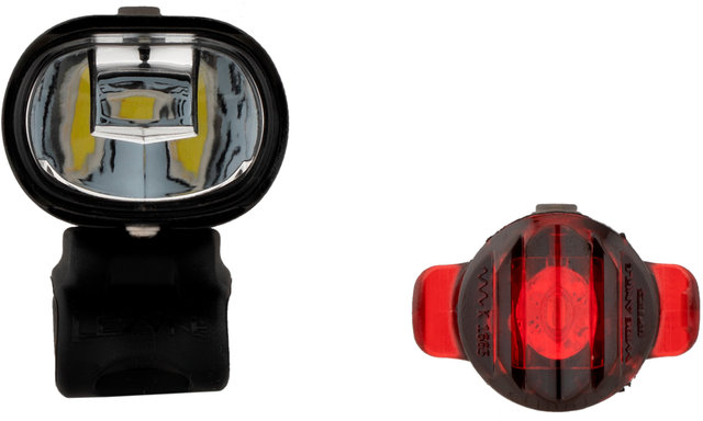 Lezyne Hecto Drive 40 front light + Femto rear light set -- StVZO approved - black/universal