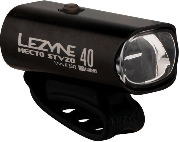 Lezyne Luz delantera Hecto Drive 40 LED con aprobación StVZO - negro-brillante/40 Lux