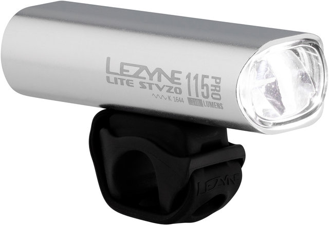 Lezyne Lite Drive Pro 115 LED Frontlicht mit StVZO-Zulassung - silber/115 Lux