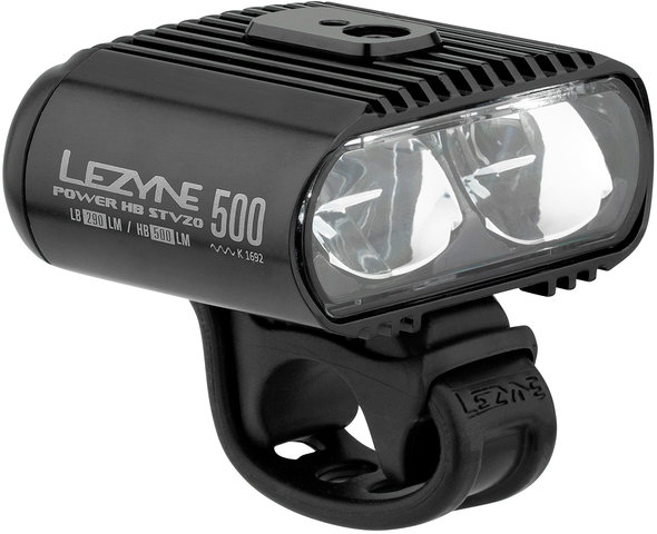 Lezyne Luz delantera Power HB Drive 500 Loaded LED con aprobación StVZO - negro/500 lúmenes