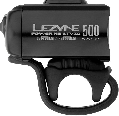 Lezyne Power HB Drive 500 Loaded LED Frontlicht mit StVZO-Zulassung - schwarz/500 Lumen