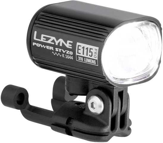Luz delantera Power Pro E115 LED E-Bike con aprobación StVZO - negro/115 Lux
