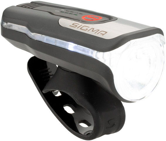 Luz delantera LED con aprobación StVZO Aura 80 USB - negro/80 Lux