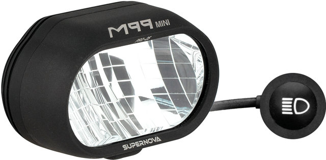 Luz delantera M99 Mini Pro 25 LED con aprobación StVZO - negro/450 lúmenes