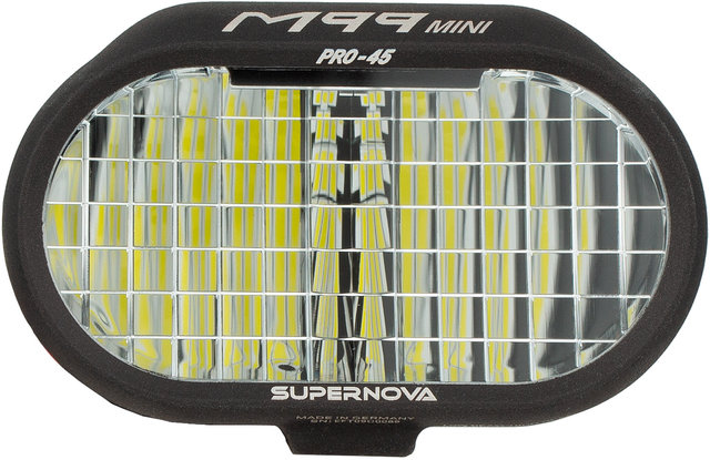 Luz delantera M99 Mini PRO 45 LED E-Bike con aprobación StVZO - negro/700 lúmenes