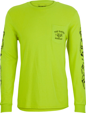 La Neta LS Pocket T-Shirt - fluorescent yellow/M