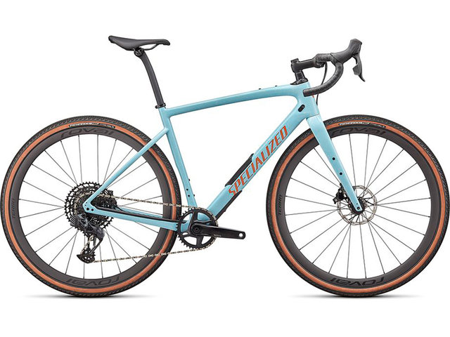 Bici Gravel Diverge Expert Carbon 28" Modelo 2022 - gloss arctic blue-sand speckle-terra cotta/58 cm