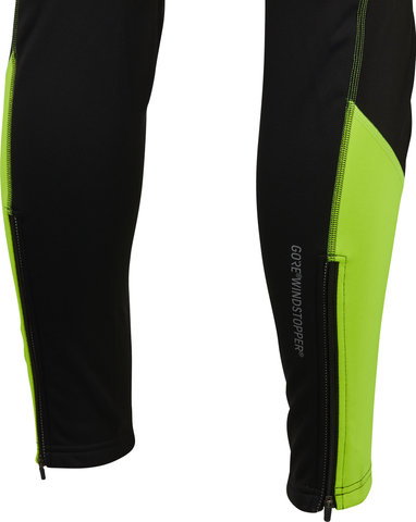 GORE Wear Cuissard à Bretelles C3 WINDSTOPPER® Bib Tights+ - black-neon yellow/M