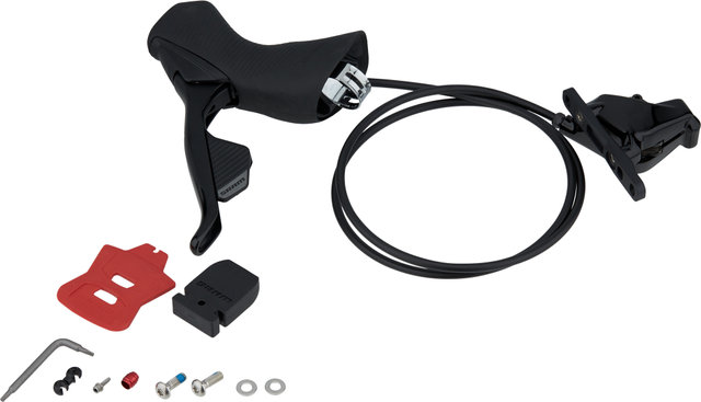 SRAM Freno de disco Rival eTap AXS HRD FM con maneta de cambios/frenos - black/rueda delantera izq.