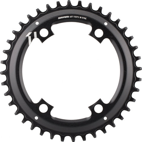 SRAM X-Sync Asymmetrical Chainring, 4-arm, 110 mm BCD for Apex 1 - black/40 