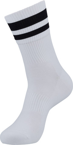 GripGrab Original Stripes Performance Crew Socken - white/41-44