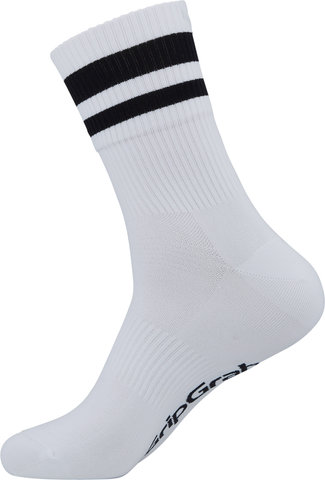 GripGrab Original Stripes Performance Crew Socks - white/41-44