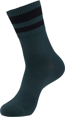 GripGrab Original Stripes Performance Crew Socks - green/41-44