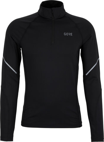 M Thermal Zip Long Sleeve Shirt - black/M