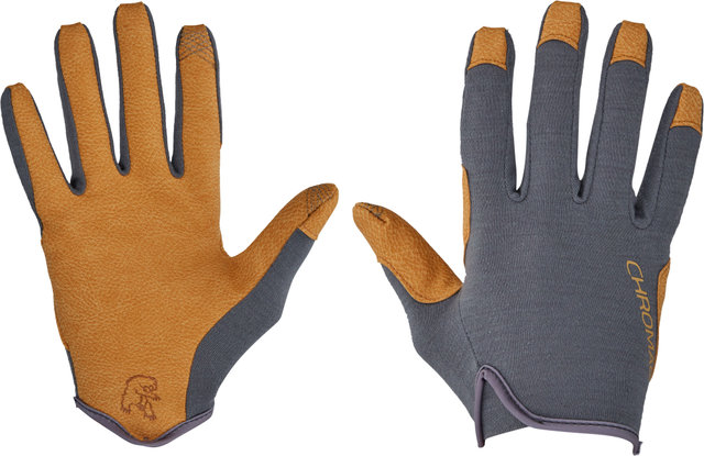 Terro Full Finger Gloves - charcoal-tan/M