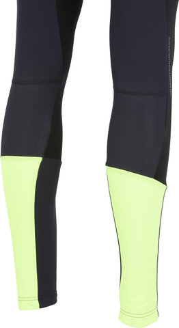 GORE Wear Culotes con tirantes C7 Partial WINDSTOPPER Pro Bib Tights+ - black-neon yellow/M