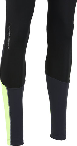 GORE Wear C7 Partial WINDSTOPPER Pro Bib Tights+ - black-neon yellow/M