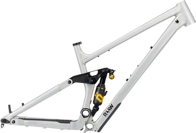 RAAW Mountain Bikes Kit de Cadre Madonna V2.2 29" avec ÖHLINS TTX 2 Air - raw matt/L, 60 mm